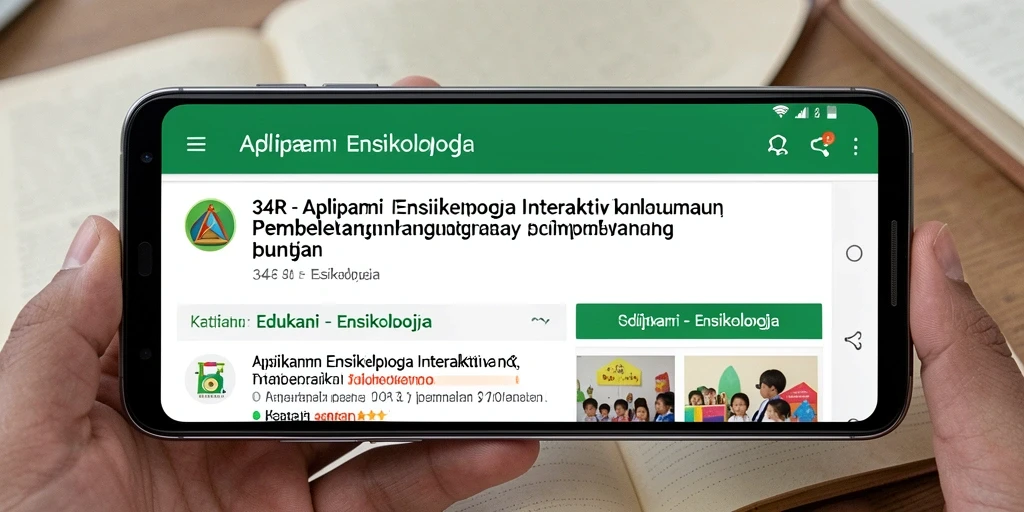 Antarmuka aplikasi Ensiklopedia 34R yang informatif dan mudah digunakan.