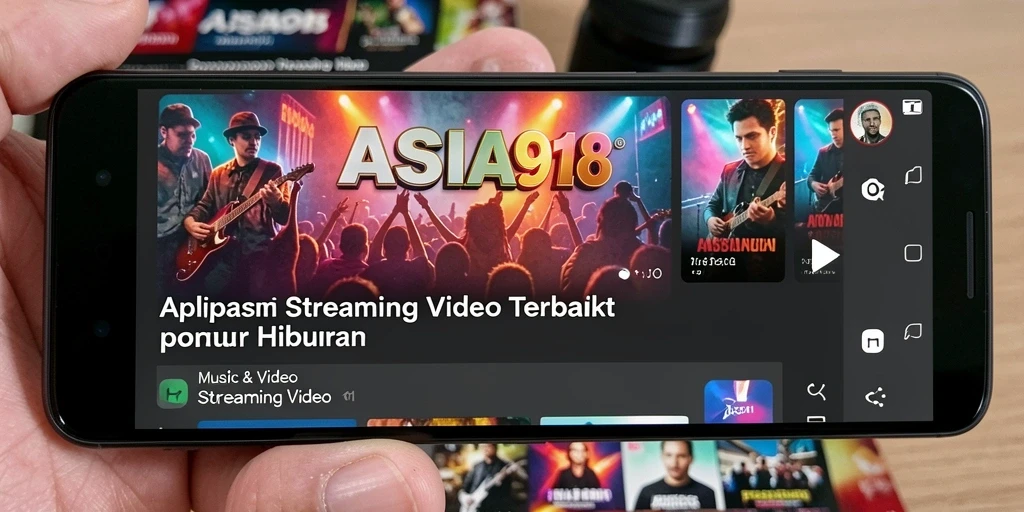Tampilan antarmuka pengguna ASIA918 yang sederhana dan menarik.
