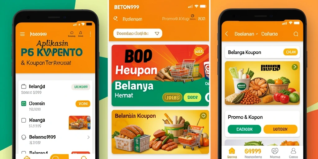 Antarmuka BETON999 menampilkan berbagai promo dan kupon terbaru.