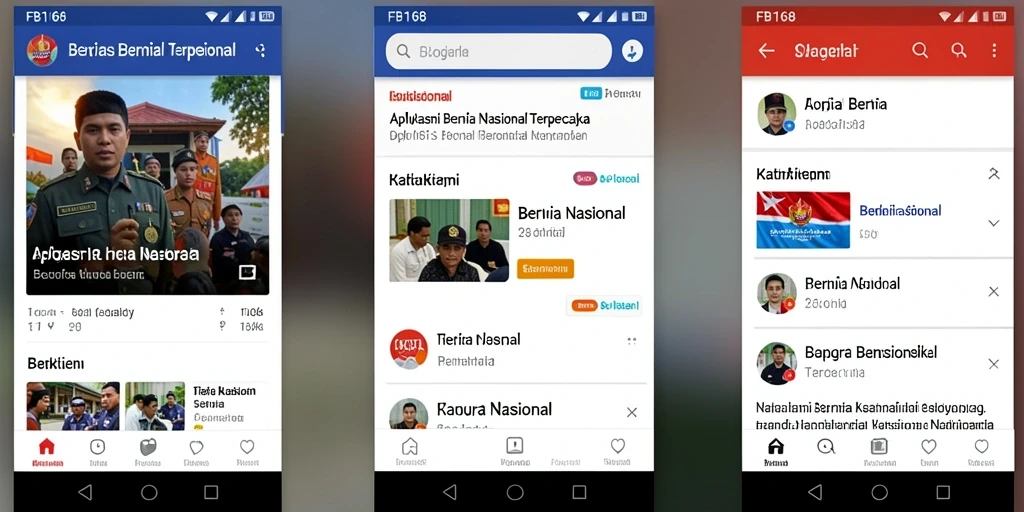 Antarmuka aplikasi FB168 yang informatif dan mudah digunakan.