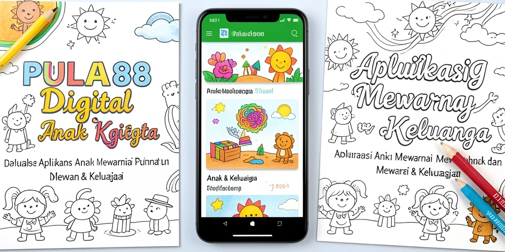 Tampilan antarmuka PULAU88 yang ramah anak untuk mewarnai digital.