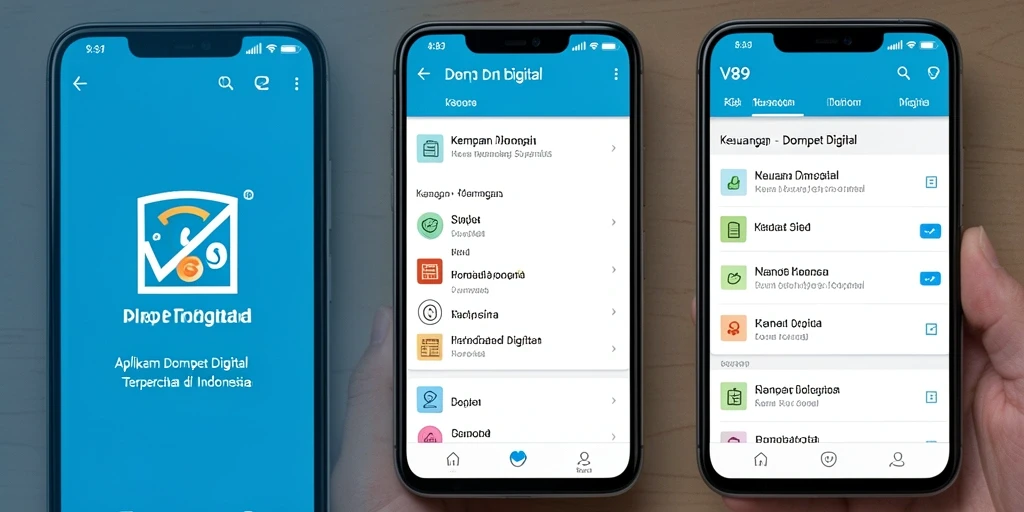 Tampilan antarmuka utama aplikasi V89 yang intuitif dan user-friendly.